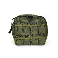 Load image into Gallery viewer, GREEN, GATOR PRINT, DUFFLR DESIGNER BAGS