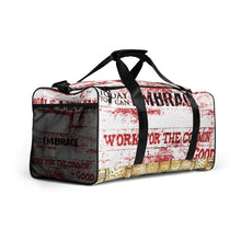 Load image into Gallery viewer, RED SPOKEN WORD, DUFFLE DESIGNER BAGS
