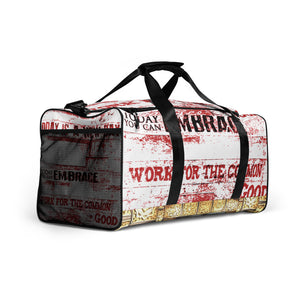 RED SPOKEN WORD, DUFFLE DESIGNER BAGS