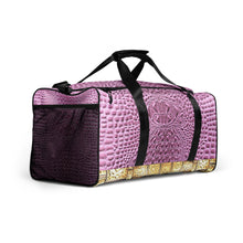 Load image into Gallery viewer, HOPBUSH PINK GATOR PRINT, DUFFLE DESIGNER BAGS