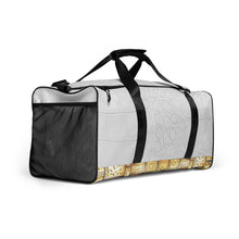 Load image into Gallery viewer, WHITE GATOR PRINT, DUFFLE DESIGNER BAGS