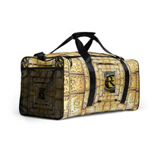 Load image into Gallery viewer, GOLD LOGO PRINT, DUFFLE DESIGNER BAGS