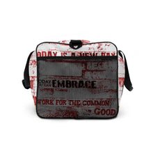 Load image into Gallery viewer, RED SPOKEN WORD, DUFFLE DESIGNER BAGS