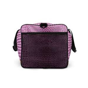 HOPBUSH PINK GATOR PRINT, DUFFLE DESIGNER BAGS