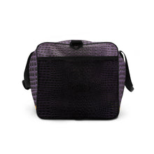 Load image into Gallery viewer, CE SOIR PURPLE GATOR PRINT, DUFFLE DESIGNER BAGS