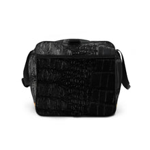 Load image into Gallery viewer, BLACK GATOR PRINT, DUFFLE DESIGNER BAGS