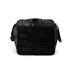 BLACK GATOR PRINT, DUFFLE DESIGNER BAGS