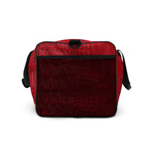 Load image into Gallery viewer, RED GATOR PRINT, DUFFLE DESIGNER BAGS