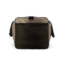 Load image into Gallery viewer, CHAMPAGNE GATOR PRINT, DUFFLE DESIGNER BAGS