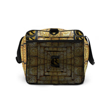 Load image into Gallery viewer, GOLD LOGO PRINT, DUFFLE DESIGNER BAGS