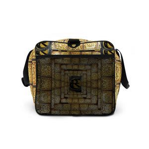 GOLD LOGO PRINT, DUFFLE DESIGNER BAGS