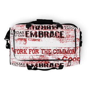 RED SPOKEN WORD, DUFFLE DESIGNER BAGS