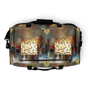 BUTTERCUP ABSTRACT PRINT, DUFFLE DESIGNER BAGS