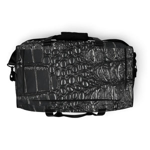 BLACK GATOR PRINT, DUFFLE DESIGNER BAGS