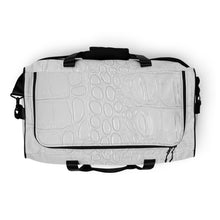 Load image into Gallery viewer, WHITE GATOR PRINT, DUFFLE DESIGNER BAGS