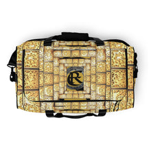 Load image into Gallery viewer, GOLD LOGO PRINT, DUFFLE DESIGNER BAGS