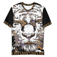 Load image into Gallery viewer, GOLD ROOM COLORS LIONS FACE MENS t-shirt
