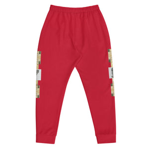 RED WITH BLACK, WHITE GATOR PRINT, MEN’S JOGGERS B.S.B