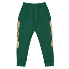 Load image into Gallery viewer, GREEN, DARK BROWN GATOR PRINT, MEN’S JOGGERS B.S.B