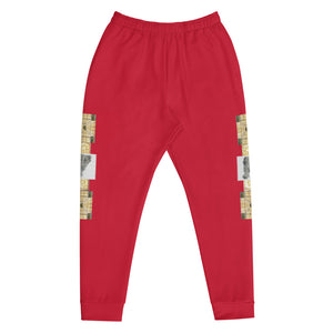 RED WITH BLACK, WHITE GATOR PRINT, MEN’S JOGGERS B.S.B