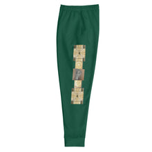 Load image into Gallery viewer, GREEN, DARK BROWN GATOR PRINT, MEN’S JOGGERS B.S.B