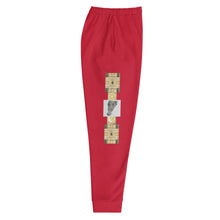 Load image into Gallery viewer, RED WITH BLACK, WHITE GATOR PRINT, MEN’S JOGGERS B.S.B