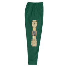 Load image into Gallery viewer, GREEN, DARK BROWN GATOR PRINT, MEN’S JOGGERS B.S.B