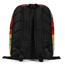 Load image into Gallery viewer, BRICK RED AND GOLD, (LOGO) MINIMALIST BACKPACK DESIGNER BAGS