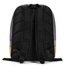 Load image into Gallery viewer, CE SOIR PURPLE GATOR PRINT, MINIMALIST BACKPACK DESIGNER BAGS