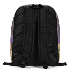 CE SOIR PURPLE GATOR PRINT, MINIMALIST BACKPACK DESIGNER BAGS