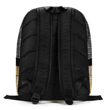 Load image into Gallery viewer, BLACK GATOR PRINT, MINIMALISTIC BACKPACK DESIGNER BAGS