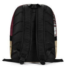 Load image into Gallery viewer, RED, BLACK GATOR PRINT, MINIMALIST BACKPACK DESIGNER BAGS