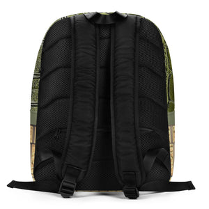 GREEN, GATOR PRINT MINIMALIST BACKPACK DESIGNER BAGS