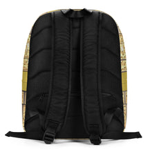 Load image into Gallery viewer, GOLD LOGO PRINT, MINIMALIST BACKPACK DESIGNER BAGS