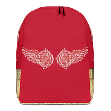 Load image into Gallery viewer, WINGS RED, MINIMALIST BACKPACK DESIGNER BAGS