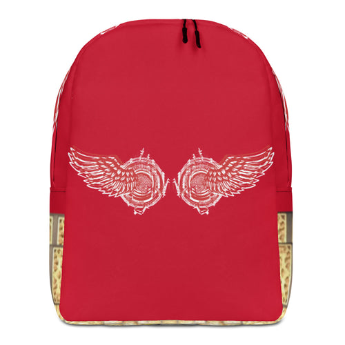 WINGS RED, MINIMALIST BACKPACK DESIGNER BAGS