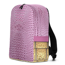 Load image into Gallery viewer, HOPBUSH PINK GATOR PRINT, MINIMALIST BACKPACK DESIGNER BAGS