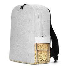 Load image into Gallery viewer, WHITE GATOR PRINT, MINIMALIST BACKPACK DESIGNER BAGS