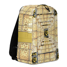 Load image into Gallery viewer, GOLD LOGO PRINT, MINIMALIST BACKPACK DESIGNER BAGS