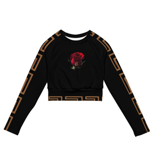 H&H WOMAN’S long-sleeve crop top