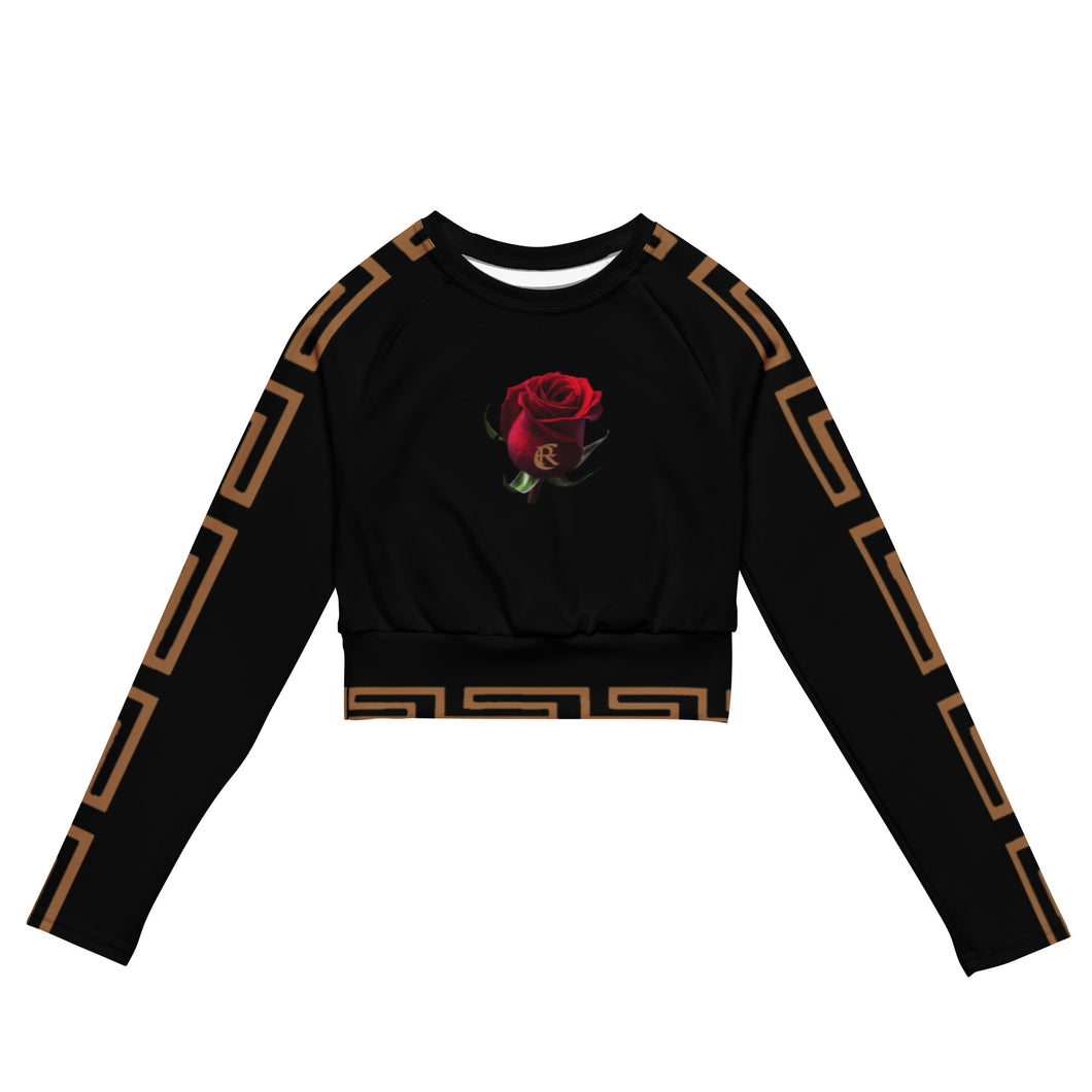 H&H WOMAN’S long-sleeve crop top