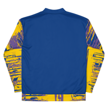 Load image into Gallery viewer, DARK CERULEAN CHRIST CROSS DESIGNER BOMBER B.S.B