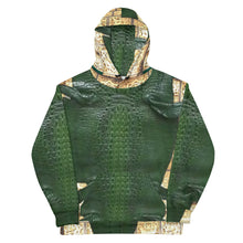 Load image into Gallery viewer, BRITISH RACING GREEN, GATOR BODY PRINT DESIGNER HOODIES B.S.B