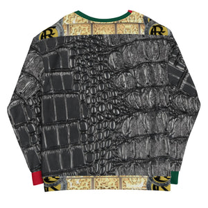 BLACK,RED, GREEN GATOR PRINT SWEATSHIRTS B.S.B