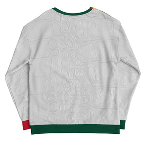 RED AND GREEN, WHITE GATOR PRINT SWEATSHIRTS B.S.B