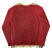 Load image into Gallery viewer, RED GATOR PRINT. DESIGNER SWEATSHIRTS B.S.B