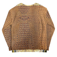 Load image into Gallery viewer, GINGERBREAD GATOR PRINT, DESIGNER SWEATSHIRTS B.S.B