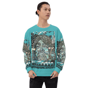 Haunted Stairs Sweatshirt: FINN, Mystical Warrior with Mystical Supernatur Power, Wisdom and Horrible Generosity.