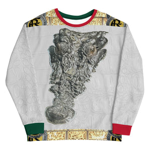 RED AND GREEN, WHITE GATOR PRINT SWEATSHIRTS B.S.B