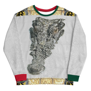 GREEN AND RED, WHITE GATOR PRINT SWEATSHIRTS B.S.B